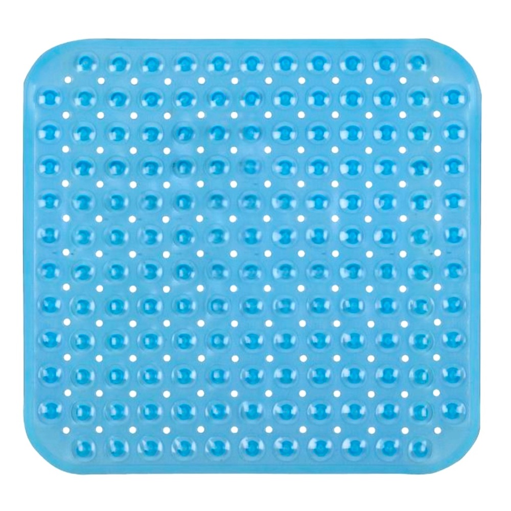 Bath Mat TheraCare Safety “NON-SLIP” 21x20” ANTI-Fungal Blue MINT NEW in NEW BOX